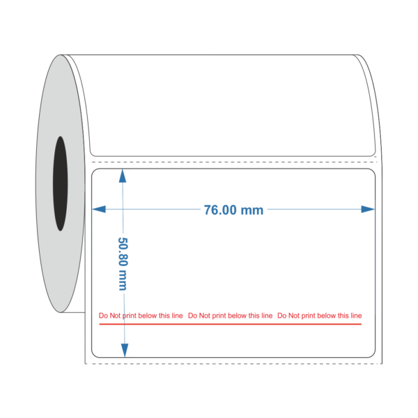 Steam Sterilization Indicator Thermal transfer label 76mm x 50.8mm - Industrial Labelling supplies