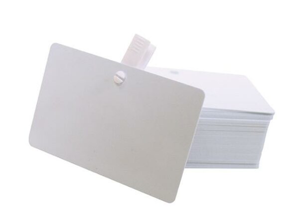 Pre-punched PVC cards 20mil - Industrial Labelling supplies