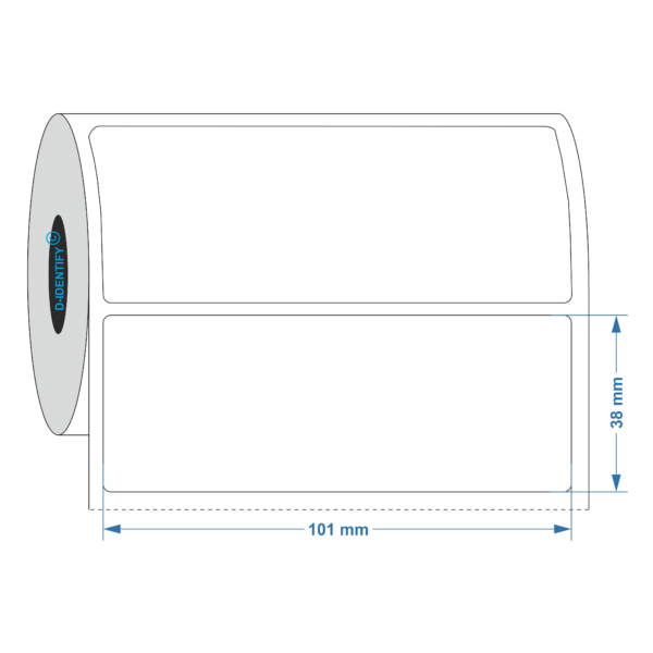 Inkjet Label 101x38mm (PAPER, VINYL, PP) - Industrial Labelling supplies