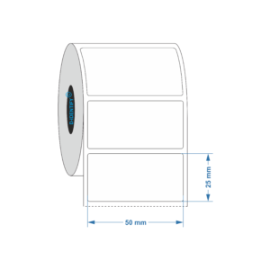 Inkjet Label 50x25 mm (PAPER, VINYL, PP) - Industrial Labelling supplies
