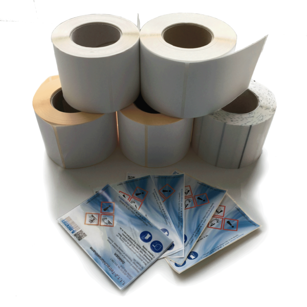 Inkjet Label 50x25 mm (PAPER, VINYL, PP) - Industrial Labelling supplies