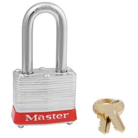 Laminated steel safety padlock, 40mm wide with 38mm tall shackle - Industrial Labelling supplies