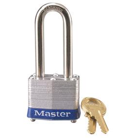 Laminated steel safety padlock, 40mm wide with 51mm tall shackle - Industrial Labelling supplies