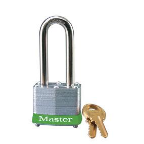 Laminated steel safety padlock, 40mm wide with 51mm tall shackle - Industrial Labelling supplies