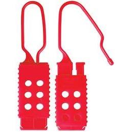 Nylon Non-Conductive Lockout Hasp, 25mm x 64mm Jaw Clearance - Industrial Labelling supplies
