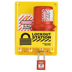 Compact Lockout Center, Plug Lockout, Zenex™ Thermoplastic Padlocks - Industrial Labelling supplies