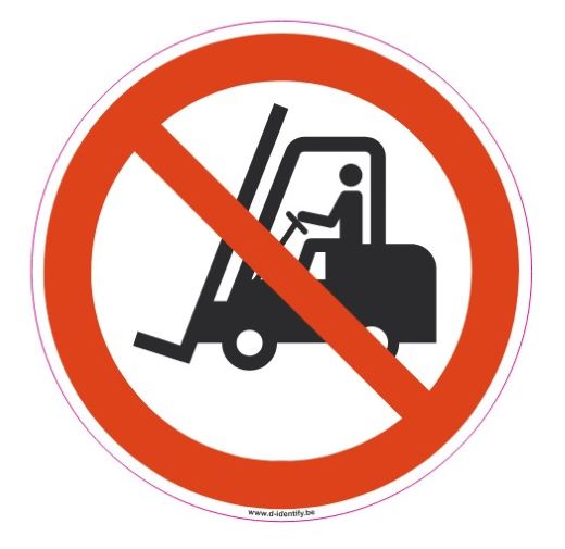 Vloermarkering Verbod Vorklift