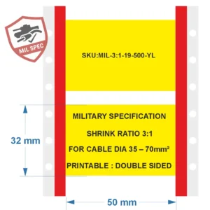 heat-shrink tubing - Military grade - 19 white