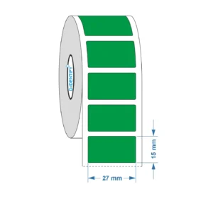 Graveerplaat label Phoenix 27×15 mm Groen<br>