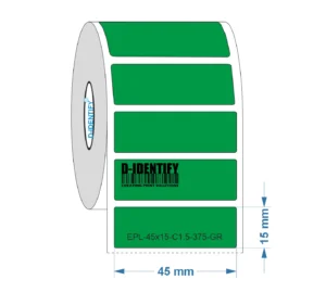 Engraving plate label 45mm x 15mm - Green