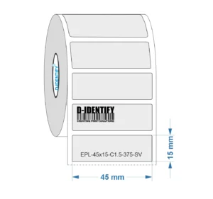 Engraving plate label 45mm x 15mm - Silver