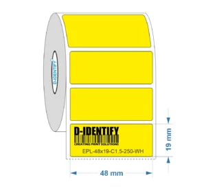 Engraving plate label 48mm x 19mm - Yellow