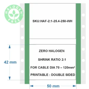 Halogenfreie Schrumpfschläuche - 25.4 Weiß